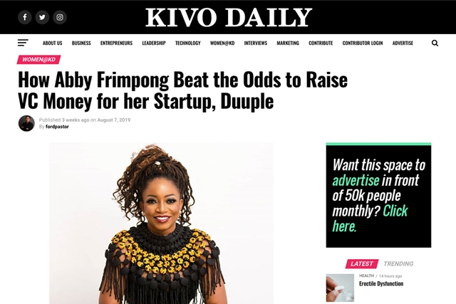 How Abby Frimpong Beat the Odds to Raise VC Money for her Startup, Duuple